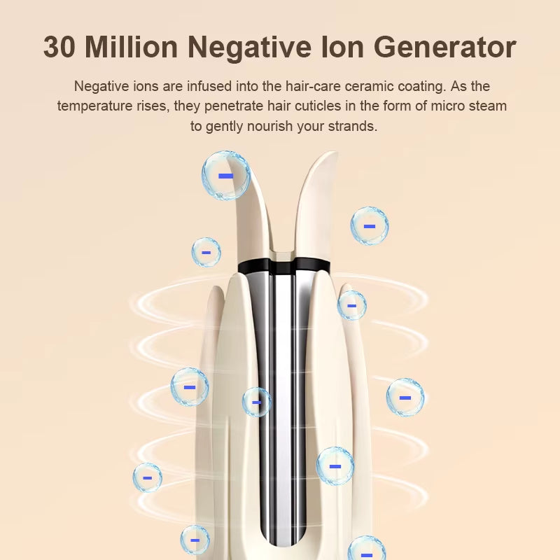 PBT Fast Heating Automatic Curler 28Mm Barrel Long-Lasting Styling Curling Wand Negative Ion Anti-Scald Hair Curling Iron