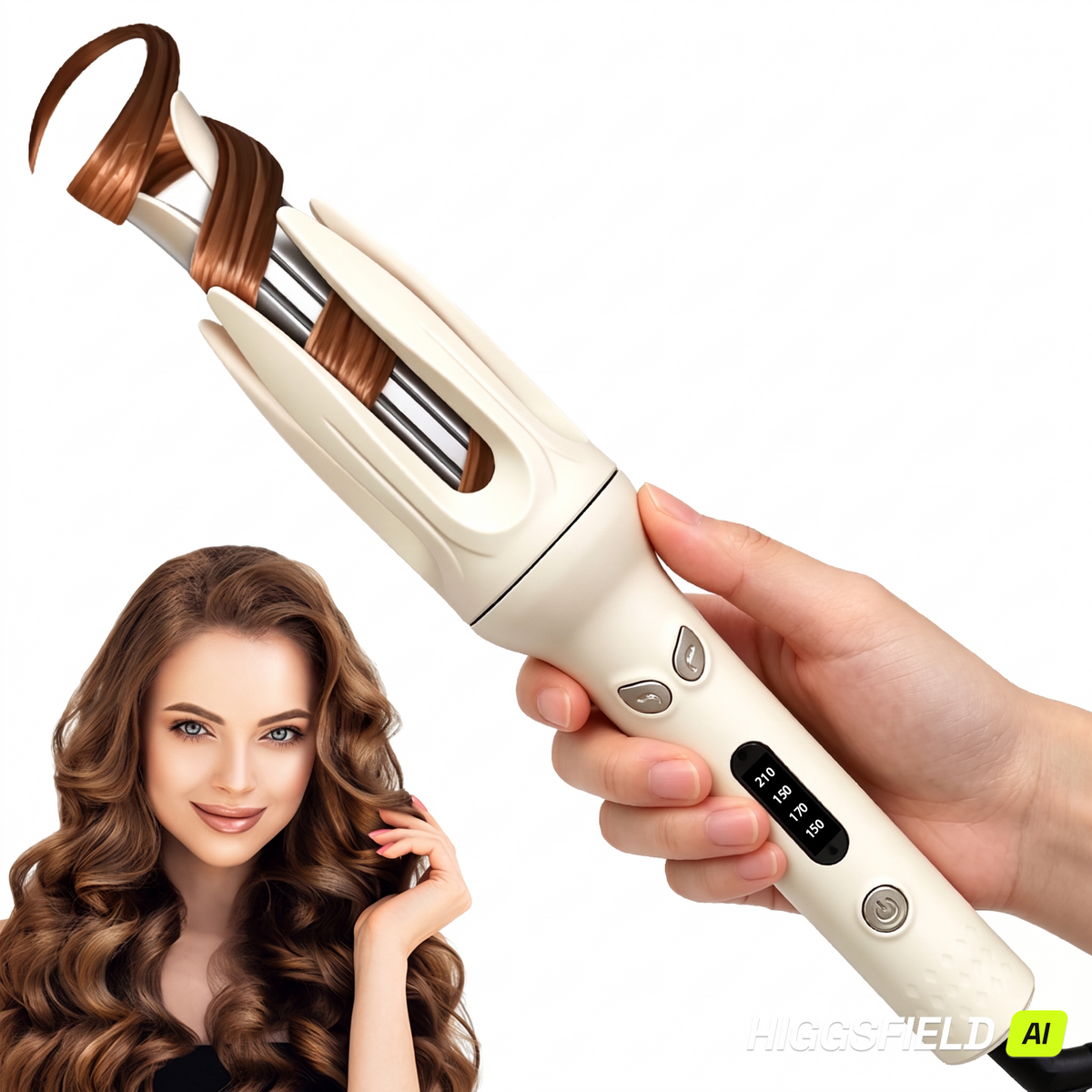 Automatic Curling Iron 28MM PBT Barrel — Fast Heating, Negative Ion, Anti-Scald Wand for Long-Lasting Curls
